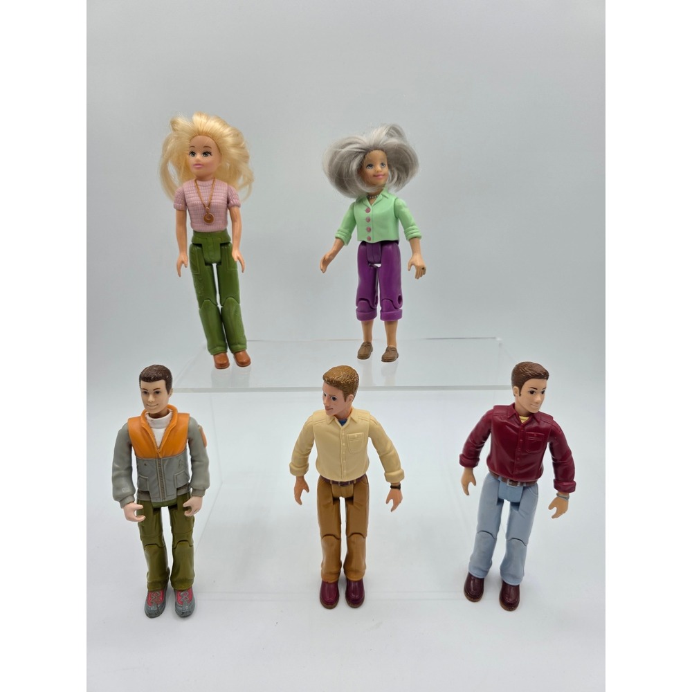 Fisher Price Mattel Loving Family Doll House Figures Mixed Lot Grandma Mom Dad